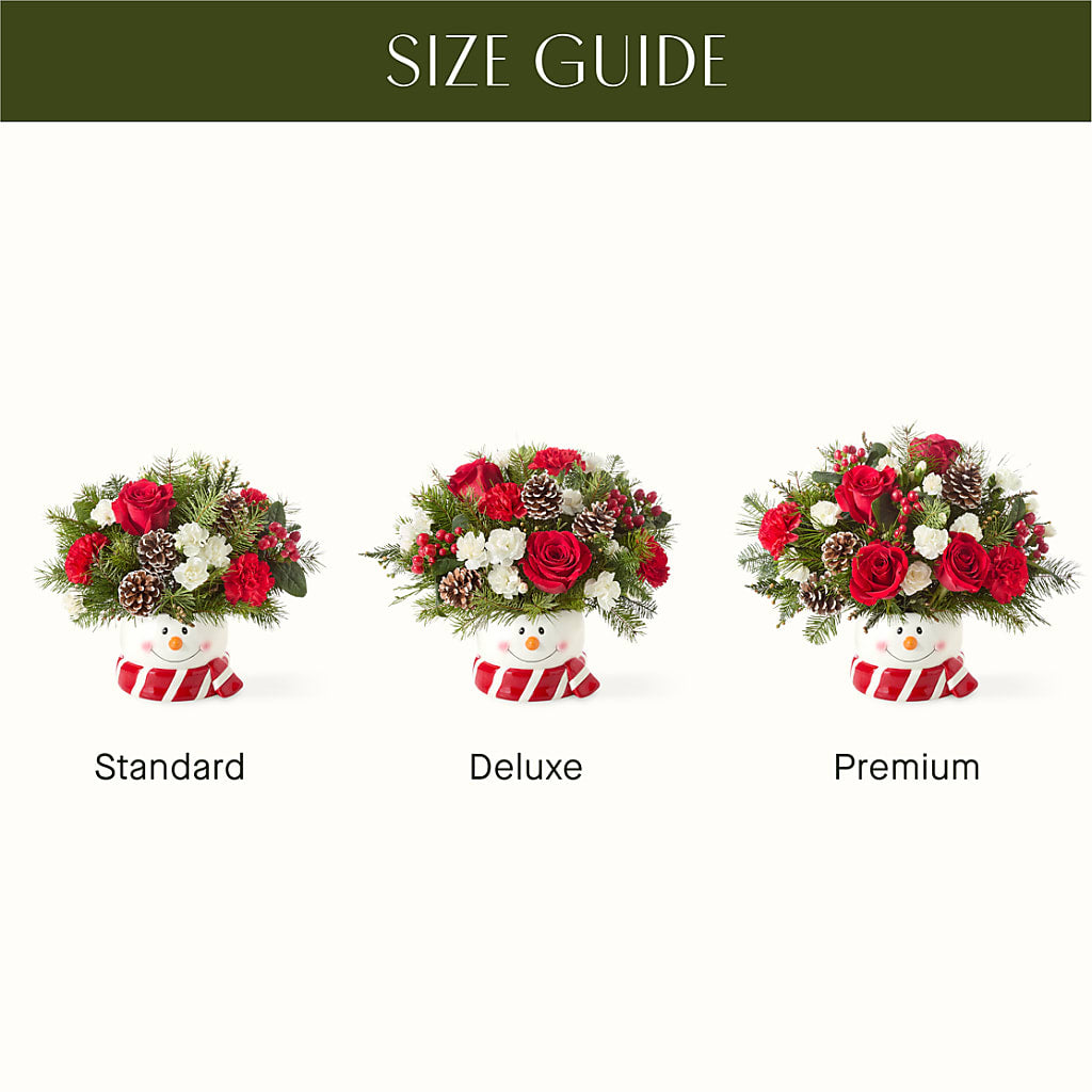 Jolly Snowman Bouquet – BELMA'S PRECIOUS FLOWERS, Kodiak AK