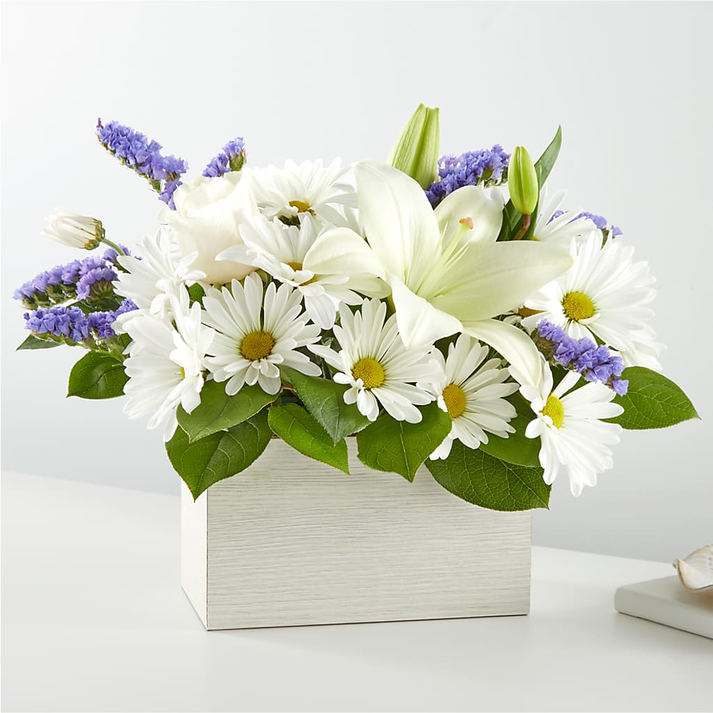 Beyond Blue Box Bouquet – BELMA'S PRECIOUS FLOWERS, Kodiak AK