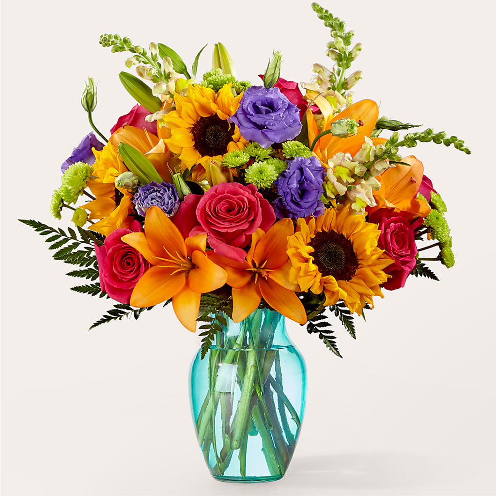 Double Rainbow Bouquet – BELMA'S PRECIOUS FLOWERS, Kodiak AK