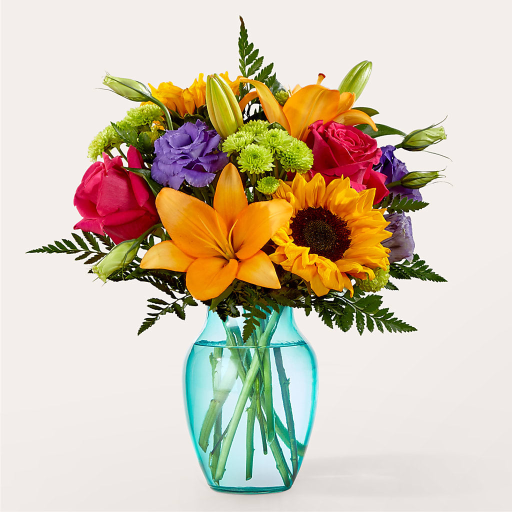Double Rainbow Bouquet – BELMA'S PRECIOUS FLOWERS, Kodiak AK