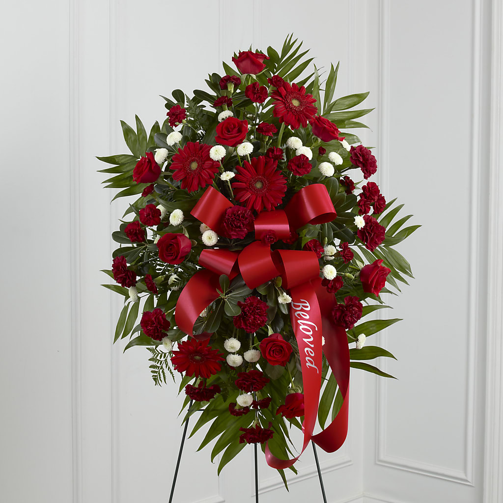 Treasured Memories Standing Spray – BELMA'S PRECIOUS FLOWERS, Kodiak AK