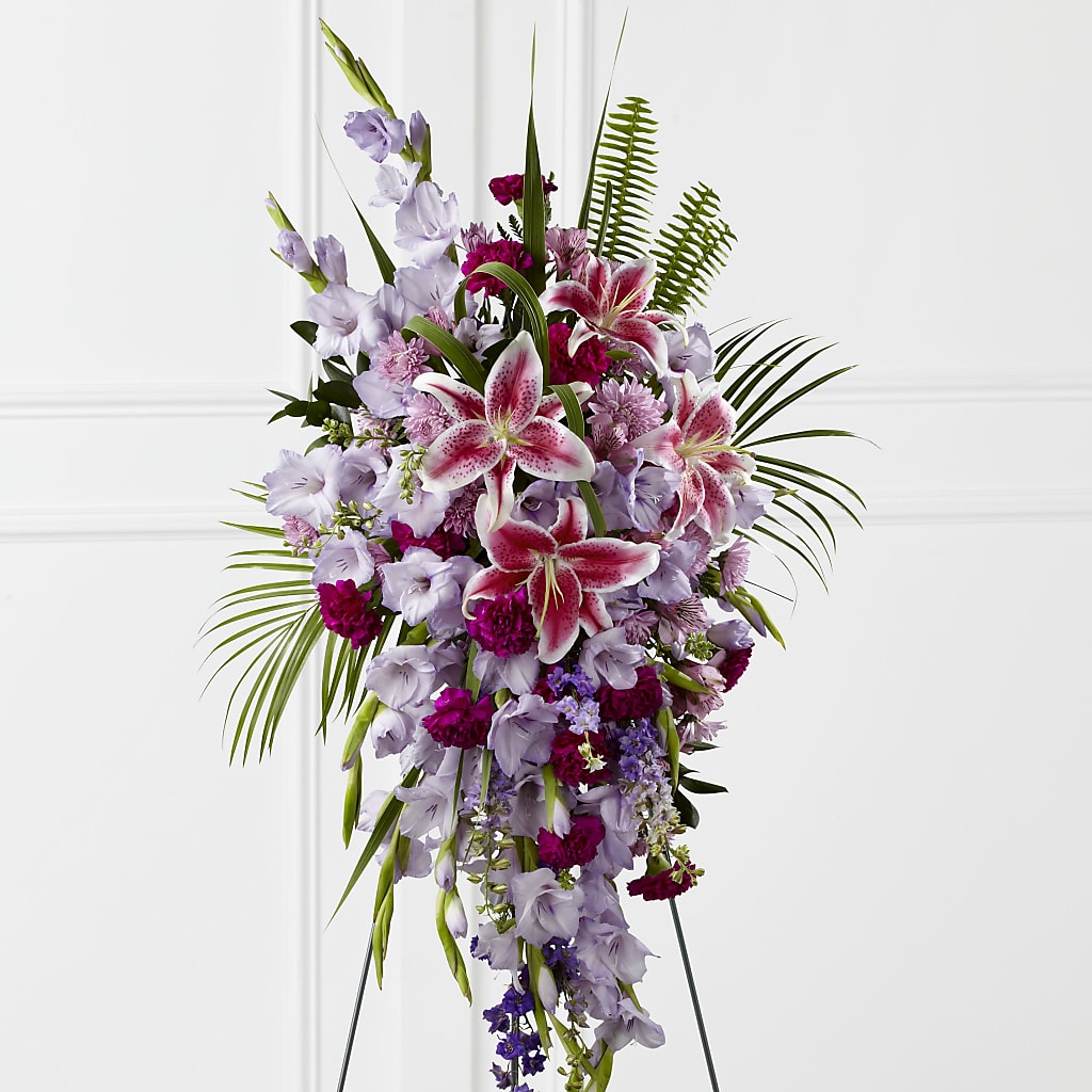 Tender Touch Standing Spray – BELMA'S PRECIOUS FLOWERS, Kodiak AK
