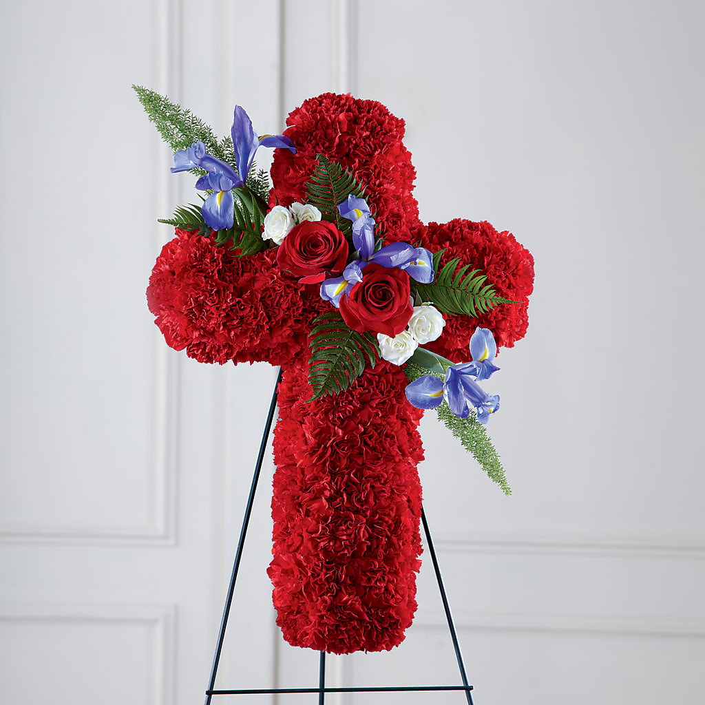 Faithful Hero Floral Cross – BELMA'S PRECIOUS FLOWERS, Kodiak AK