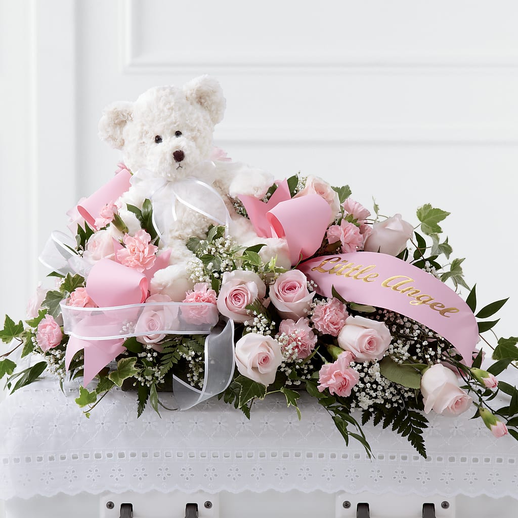 Touch of Sympathy Casket Spray – BELMA'S PRECIOUS FLOWERS, Kodiak AK