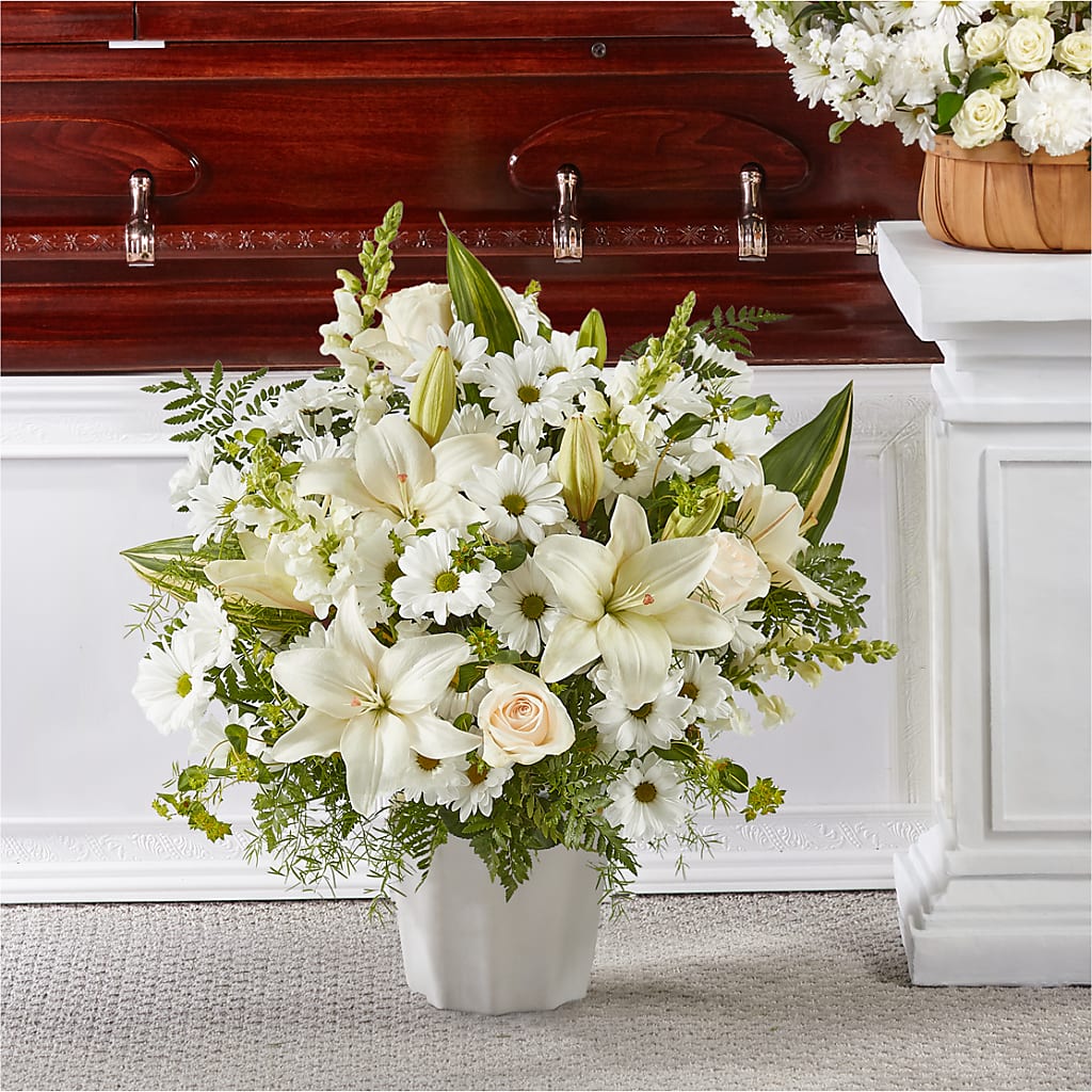 Thoughts of Tranquility Floor Basket – BELMA'S PRECIOUS FLOWERS, Kodiak AK