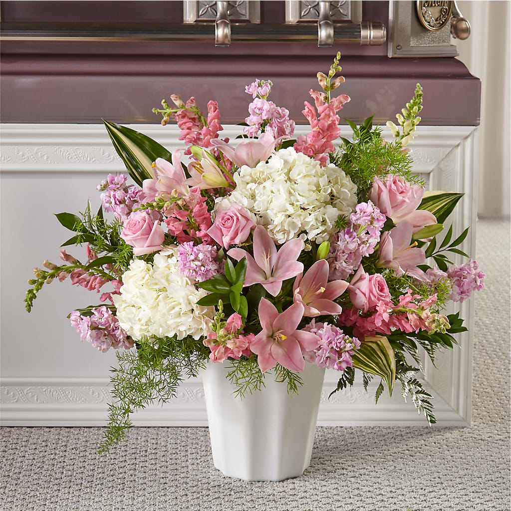 Simply Serene Floor Basket – BELMA'S PRECIOUS FLOWERS, Kodiak AK