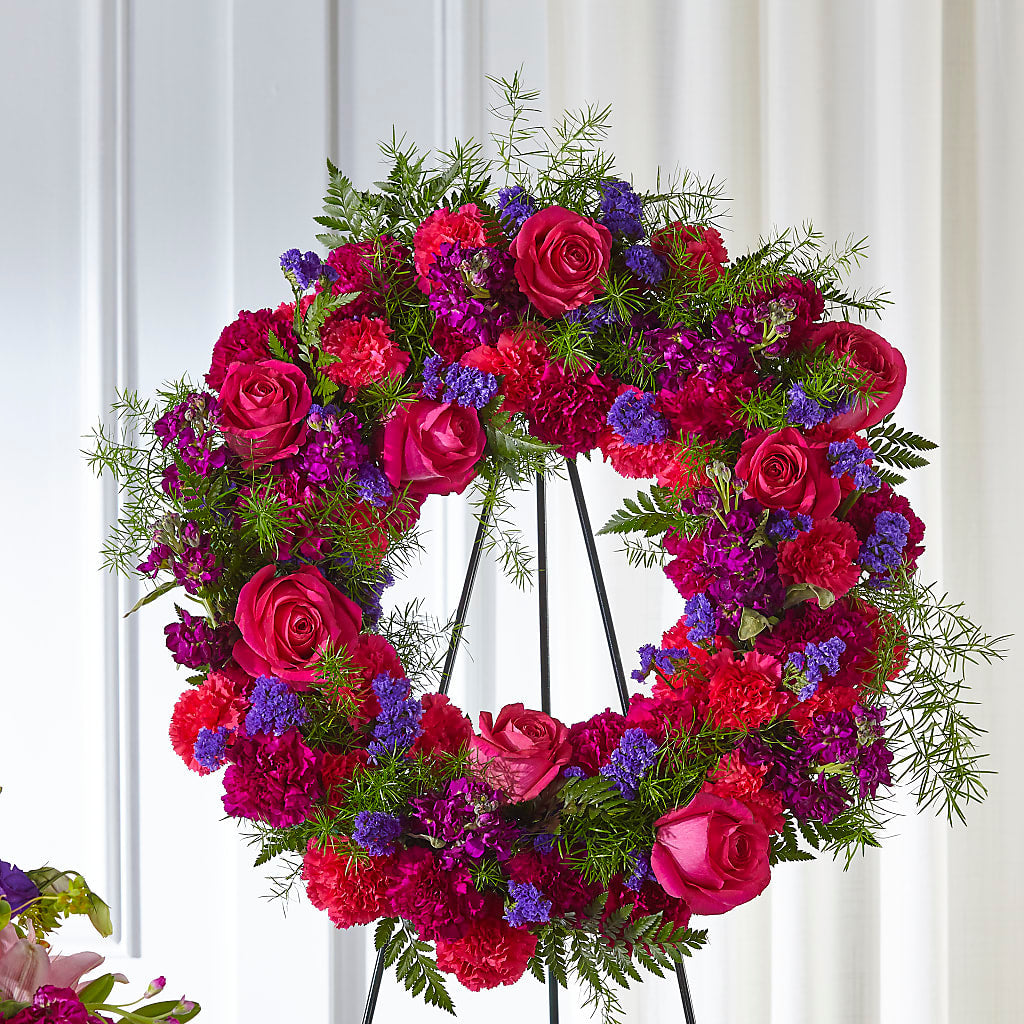 Calming Colors Wreath – BELMA'S PRECIOUS FLOWERS, Kodiak AK