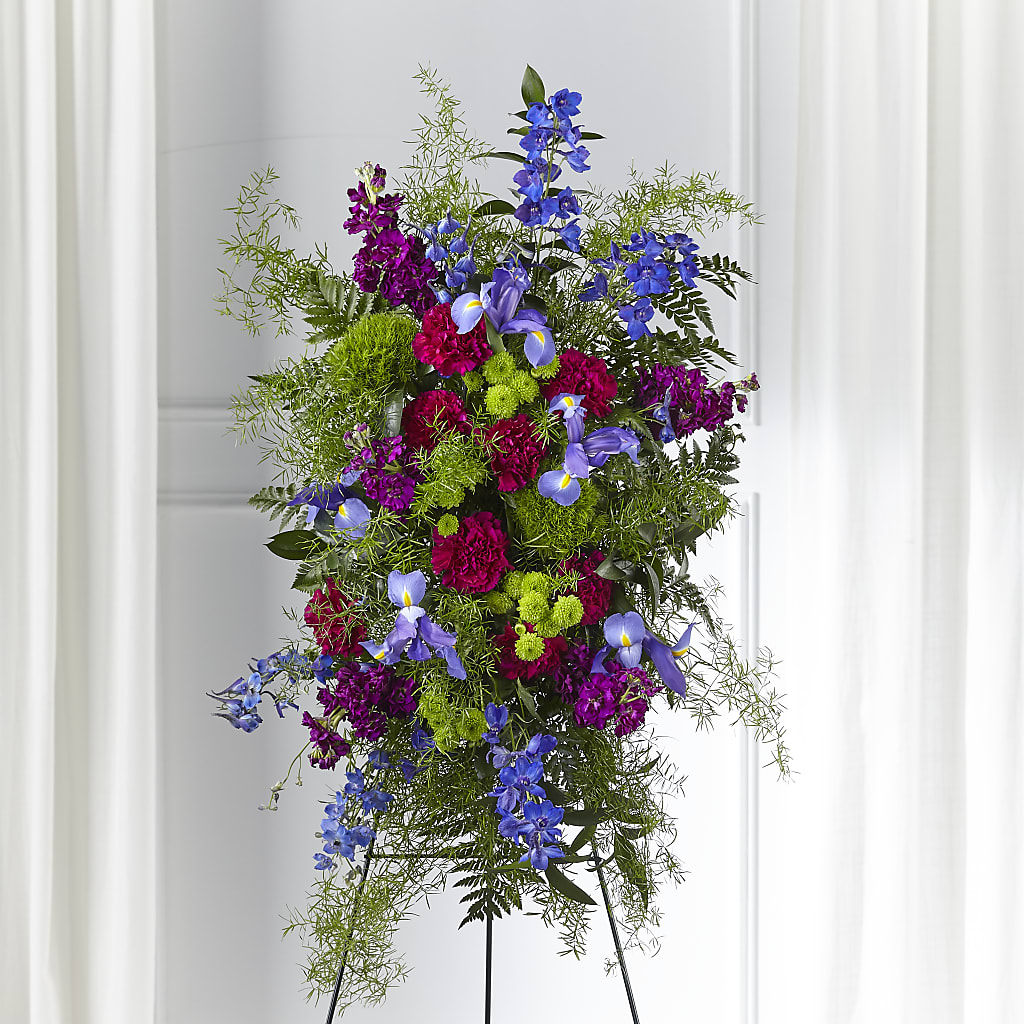 Heavenly Skies Standing Spray – BELMA'S PRECIOUS FLOWERS, Kodiak AK