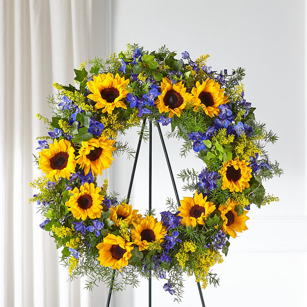 Bright Rays Wreath – BELMA'S PRECIOUS FLOWERS, Kodiak AK