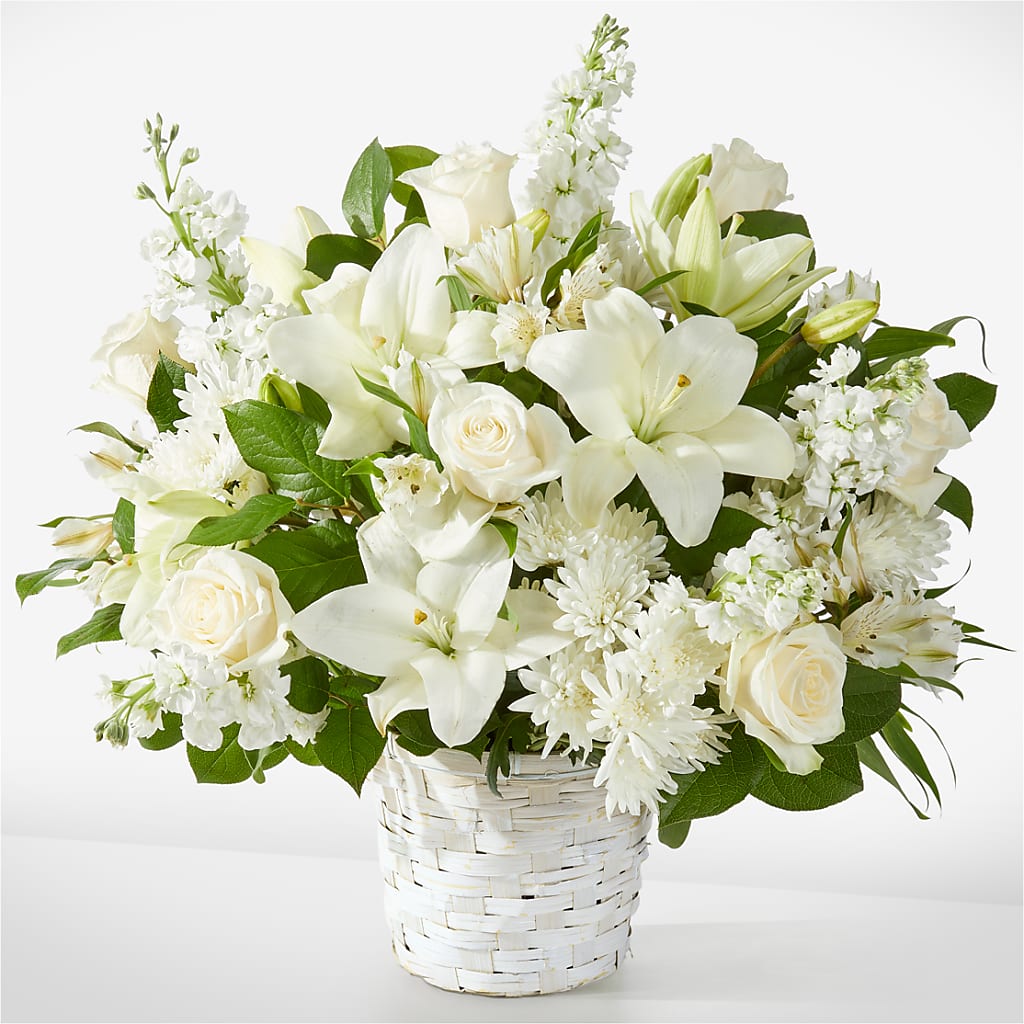 Peaceful Reflections Arrangement – BELMA'S PRECIOUS FLOWERS, Kodiak AK