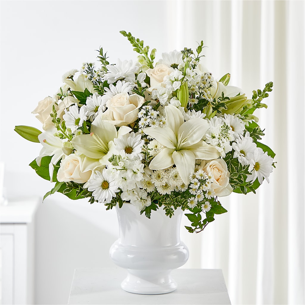 Uplifting Urn Arrangement – BELMA'S PRECIOUS FLOWERS, Kodiak AK