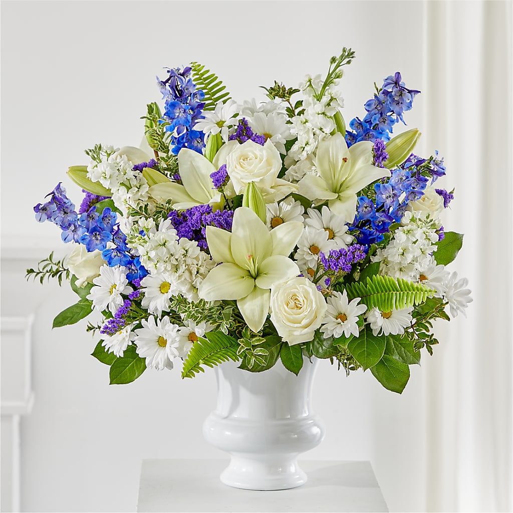 Expressions of Hope Urn Arrangement – BELMA'S PRECIOUS FLOWERS, Kodiak AK
