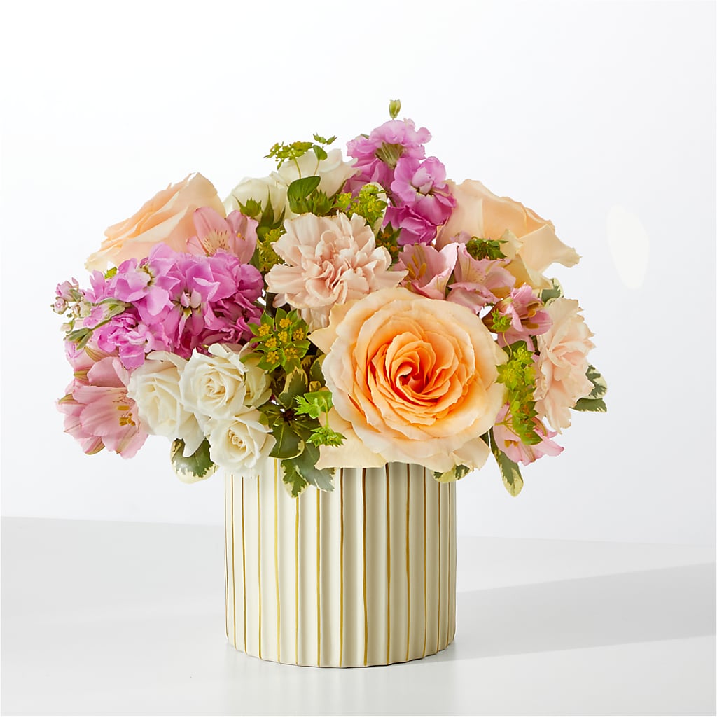 Paradise Bouquet with Ivory Vase – BELMA'S PRECIOUS FLOWERS, Kodiak AK