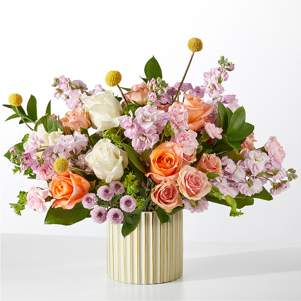 French Market Bouquet with Ivory Vase – BELMA'S PRECIOUS FLOWERS, Kodiak AK