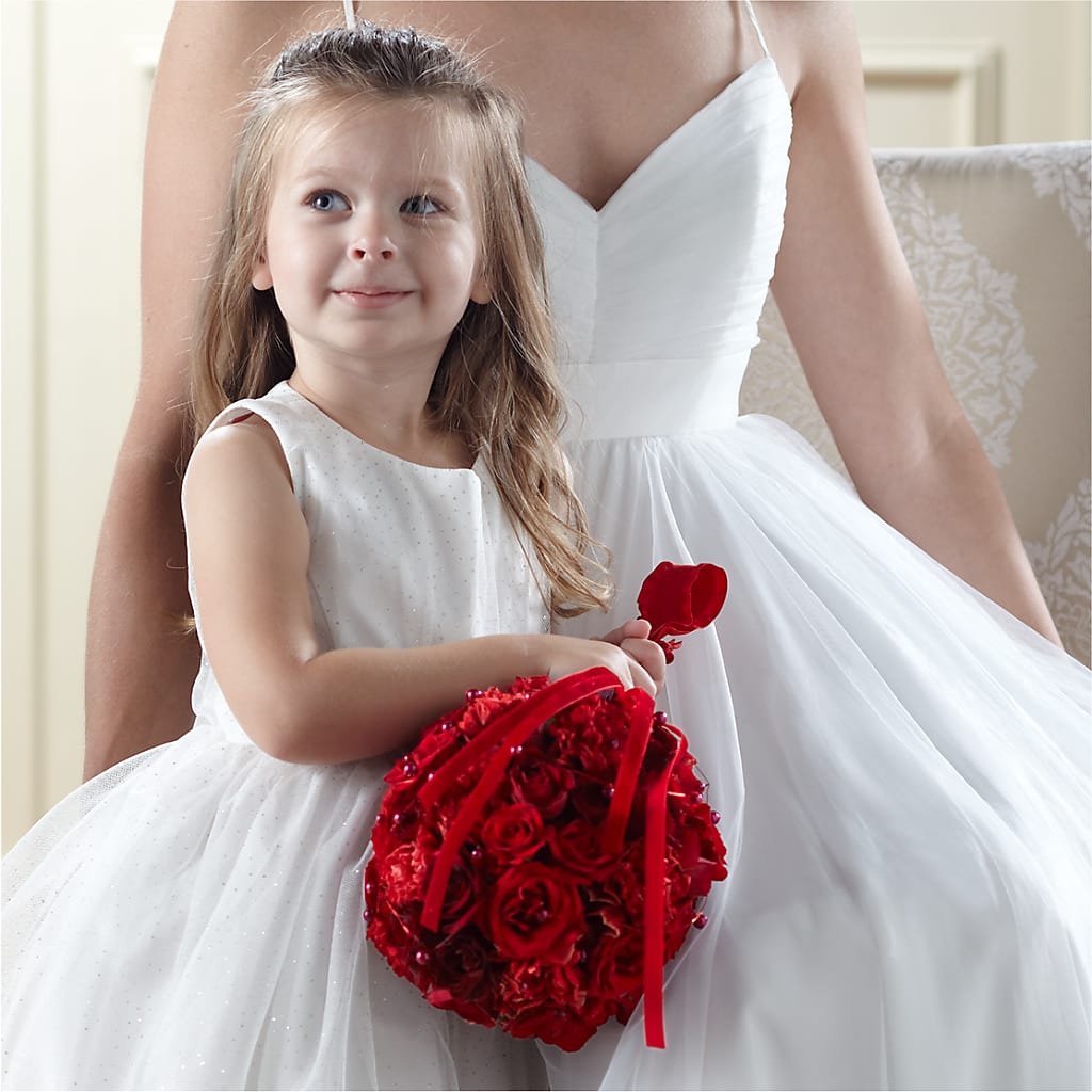 Pure at Heart Flower Girl Arrangement – BELMA'S PRECIOUS FLOWERS, Kodiak AK