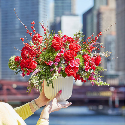 Big Red Bow Bouquet – BELMA'S PRECIOUS FLOWERS, Kodiak AK