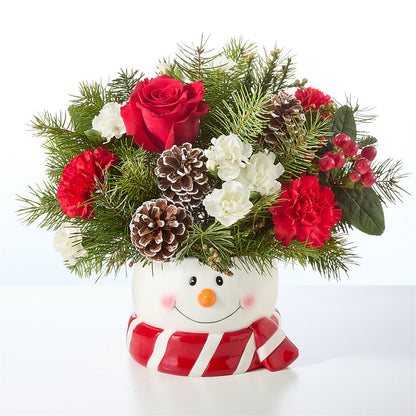 Jolly Snowman Bouquet – BELMA'S PRECIOUS FLOWERS, Kodiak AK