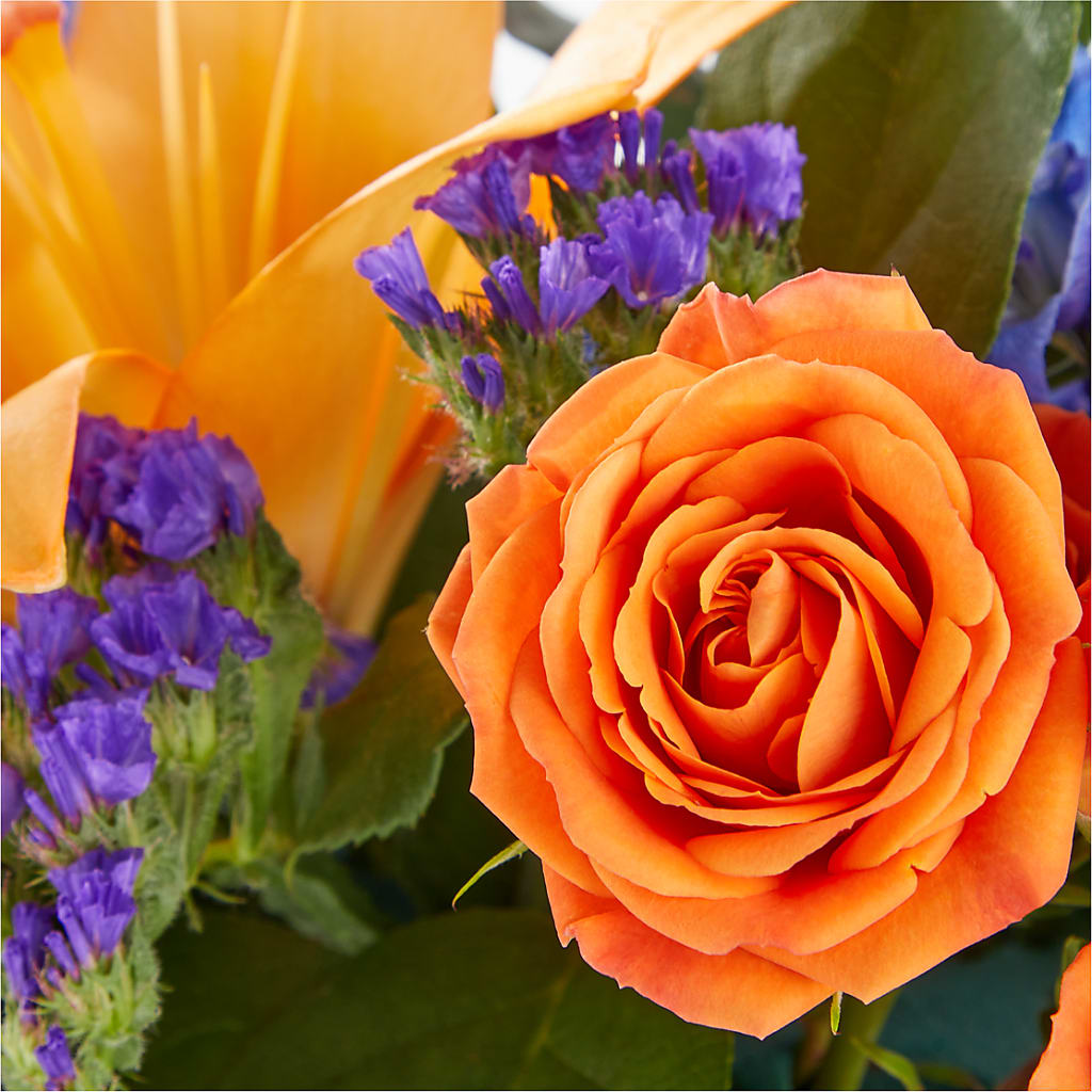 Radiant Citrus Box Bouquet – BELMA'S PRECIOUS FLOWERS, Kodiak AK