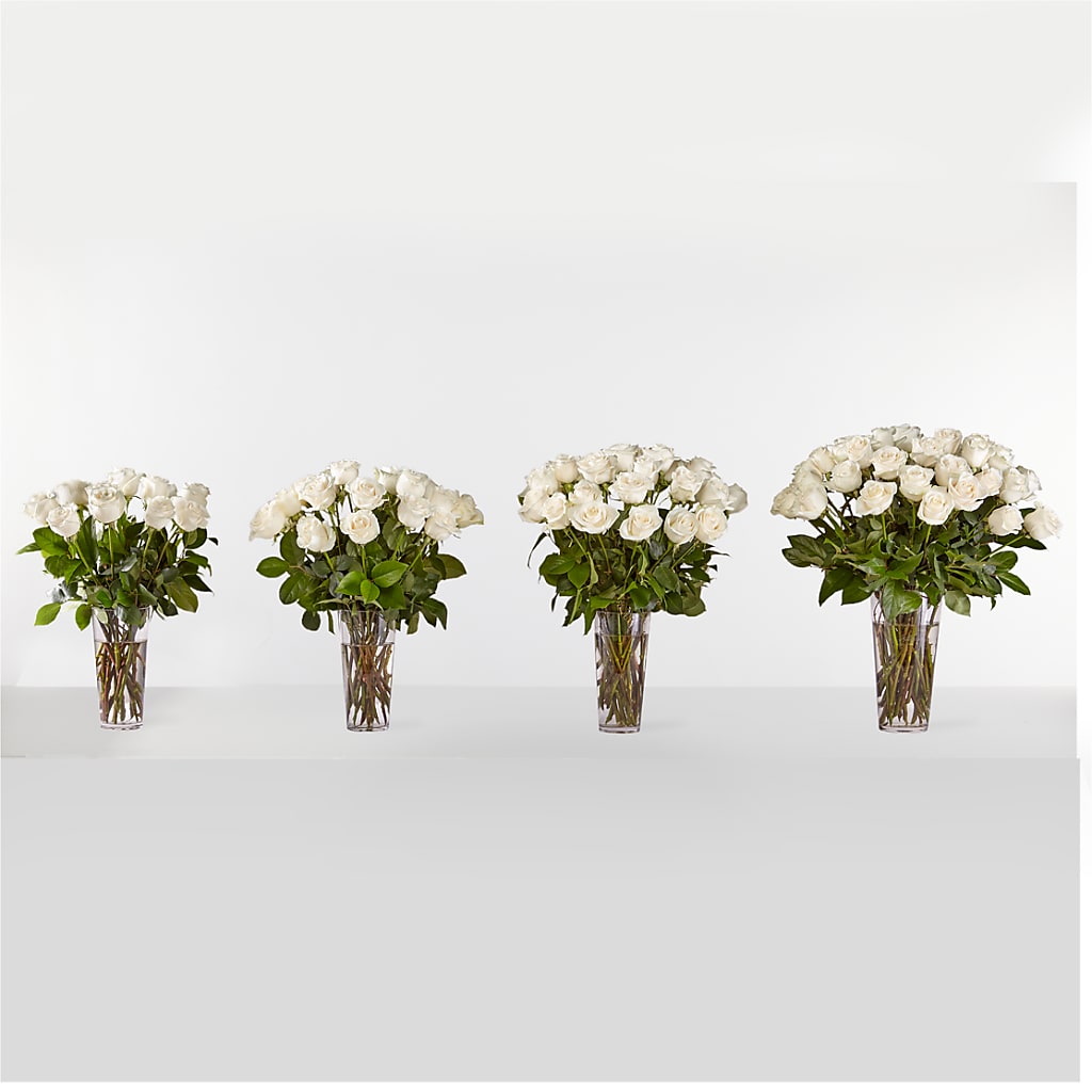 Long Stem White Rose Bouquet – BELMA'S PRECIOUS FLOWERS, Kodiak AK