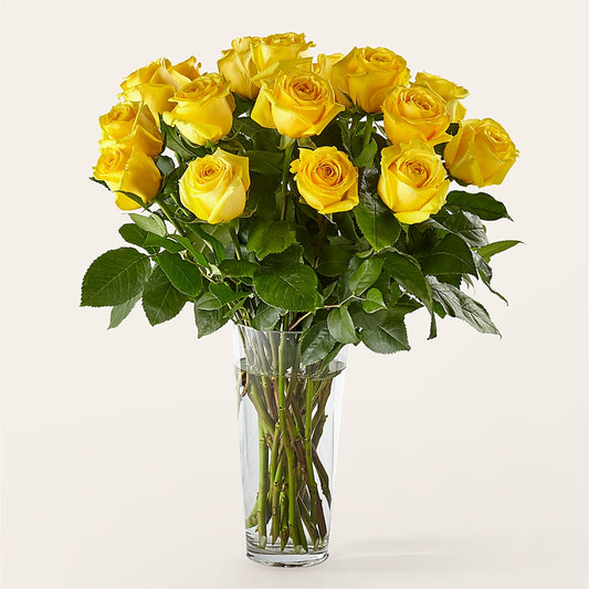 Long Stem Yellow Rose Bouquet – BELMA'S PRECIOUS FLOWERS, Kodiak AK