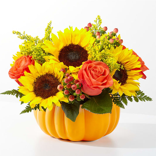 Pick of the Patch Pumpkin Bouquet – BELMA'S PRECIOUS FLOWERS, Kodiak AK