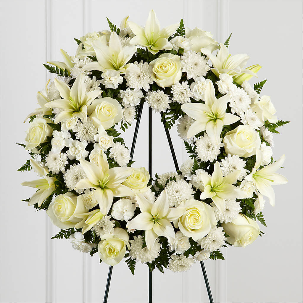 Treasured Tribute Wreath – BELMA'S PRECIOUS FLOWERS, Kodiak AK