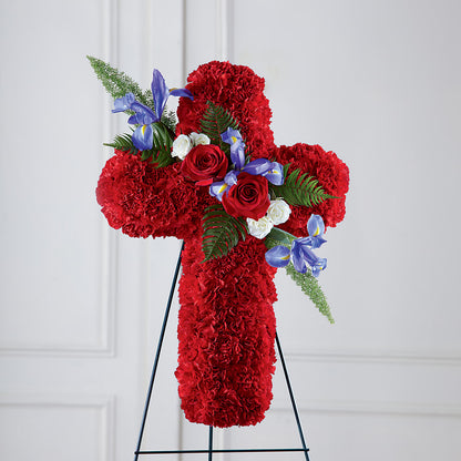 Faithful Hero Floral Cross – BELMA'S PRECIOUS FLOWERS, Kodiak AK