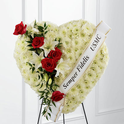 Heartfelt Hero Standing Heart – BELMA'S PRECIOUS FLOWERS, Kodiak AK