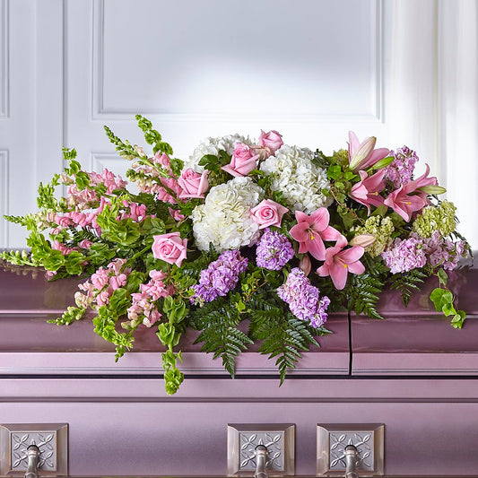 Life's Gratitude Casket Spray – BELMA'S PRECIOUS FLOWERS, Kodiak AK