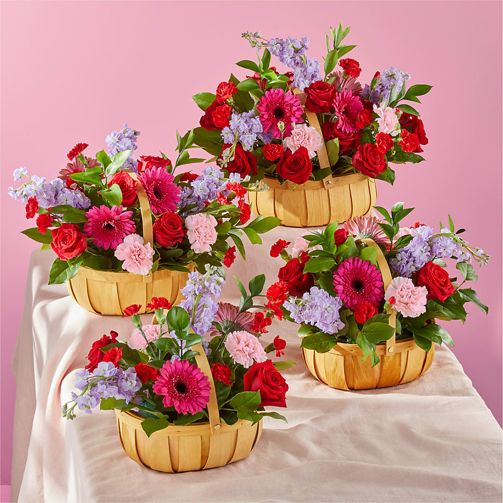 Pink Picnic Basket – BELMA'S PRECIOUS FLOWERS, Kodiak AK