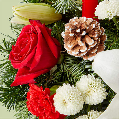 Seasonal Festivities Centerpiece – BELMA'S PRECIOUS FLOWERS, Kodiak AK