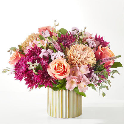 Berry Cobbler Bouquet with Ivory Vase – BELMA'S PRECIOUS FLOWERS, Kodiak AK