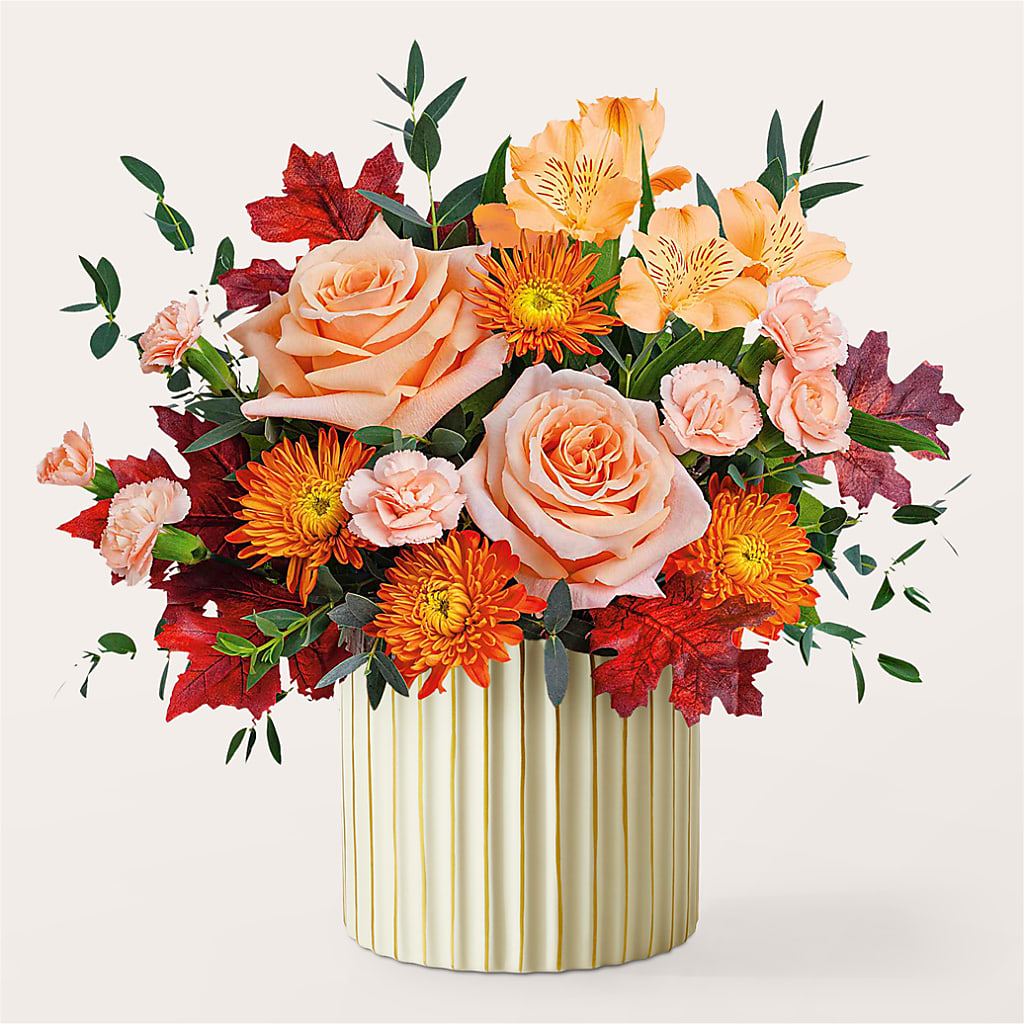 Spiced Latte Bouquet with Ivory Vase – BELMA'S PRECIOUS FLOWERS, Kodiak AK