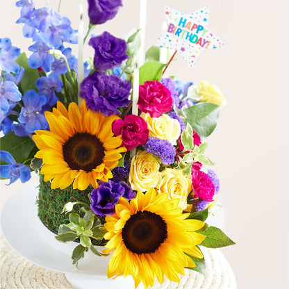 Star of the Day Floral Cake – BELMA'S PRECIOUS FLOWERS, Kodiak AK