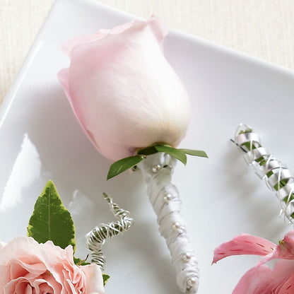 Pink Rose Boutonniere – BELMA'S PRECIOUS FLOWERS, Kodiak AK