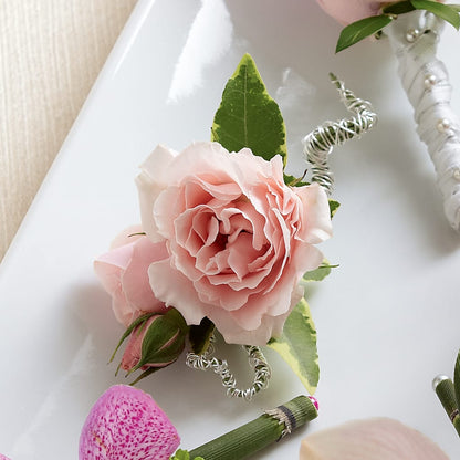 Pink Spray Rose Boutonniere – BELMA'S PRECIOUS FLOWERS, Kodiak AK