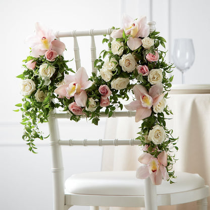 Orchid Rose Chair Décor – BELMA'S PRECIOUS FLOWERS, Kodiak AK