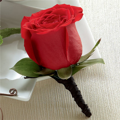 Red Rose Boutonniere – BELMA'S PRECIOUS FLOWERS, Kodiak AK